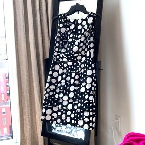 ABG dress fun black and white polka dots